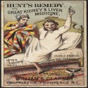 Cartoon: Hunt's Remedy - The great kidney & liver medicine. Never known to fail, 1870-1900..